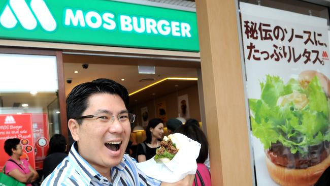 The first Mos Burger opened in the Sunnybank Plaza shopping centre in 2011. Picture: Jim Campey