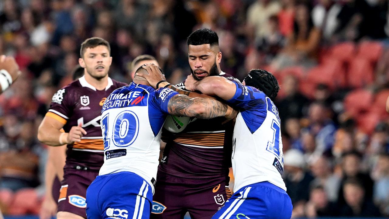Payne Haas is an enforcer for the Broncos, but they lack a feared hit man says Wendell Sailor. Picture: Getty Images.