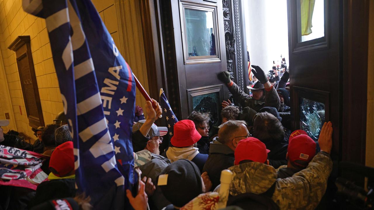 There are fears violence could escalate overnight. Picture: Win McNamee/Getty Images/AFP