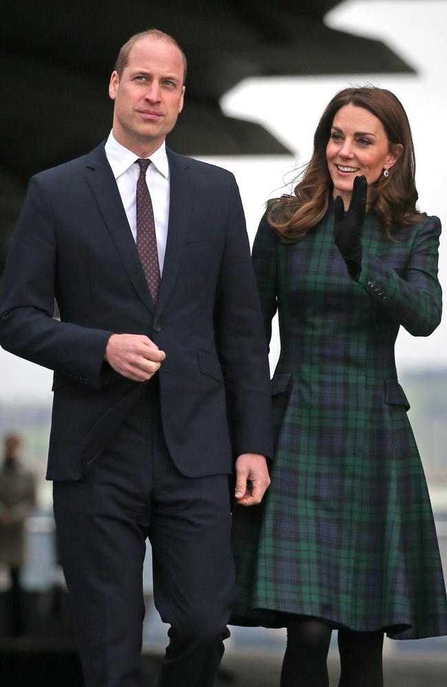 William and Kate in Scotland in January. Picture: Jane Barlow - WPA Pool/Getty Images