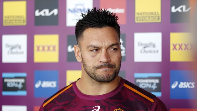 Brisbane Broncos captain Alex Glen addresses the media at Red Hill after their loss against the Canberra Raiders, Brisbane 14th of June 2021. (Image/Josh Woning)