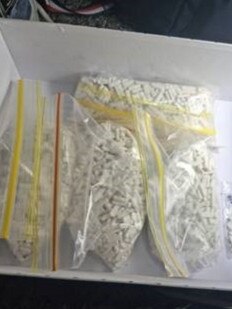 Police seized thousands of fake Xanax tablets as part of an ongoing investigation into drug trafficking in the southern suburbs. Picture: SA Police