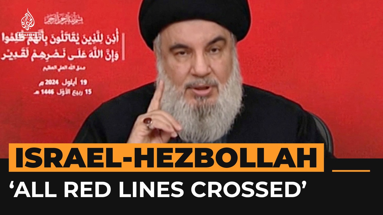 Hezbollah chief: Israel crossed “all red lines” with device explosions