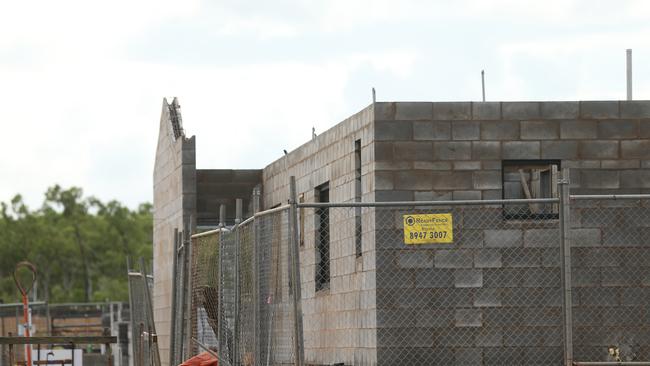 A generic photo of housing construction in Bellamack, Palmerston.Picture: Glenn Campbell