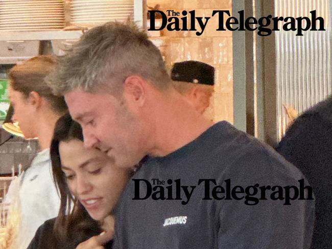 Michael Clarke with his new girlfriend Arabella Sherborne. The new lovers were spotted holidaying at the Langham Hotel on the Gold Coast last weekend.