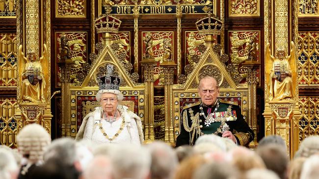 Queen Elizabeth II and Prince Philip in 2016. Picture: AFP