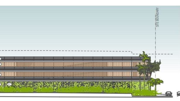 A development application has been submitted to the Whitsunday Regional Council for a multistorey car park and retail spaces at Port of Airlie. Photo: Access Town Planning Consultants