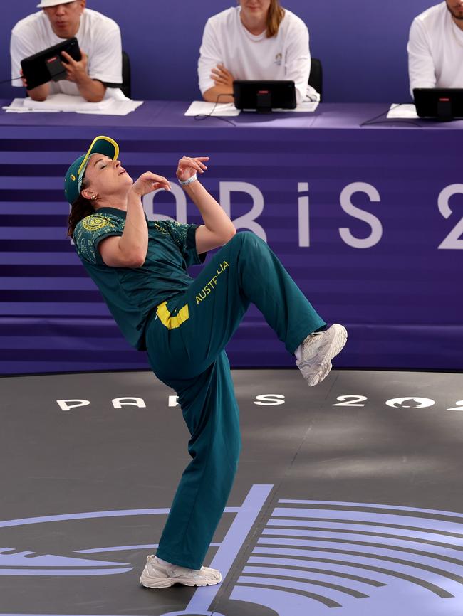 Breakdancing sensation Rachael ‘Raygun’ Gunn did not return home and will reportedly remain in Europe for a holiday. Picture: Ezra Shaw/Getty Images