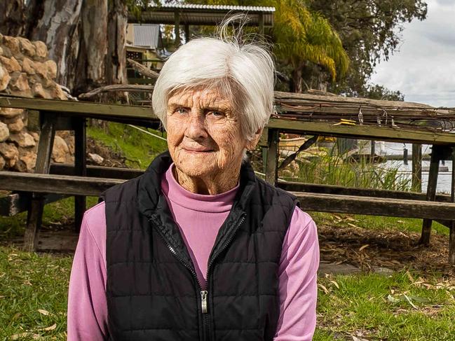 Barb Kerley's at her Walker Flat shack, on November 2nd, 2022.Picture: Tom Huntley