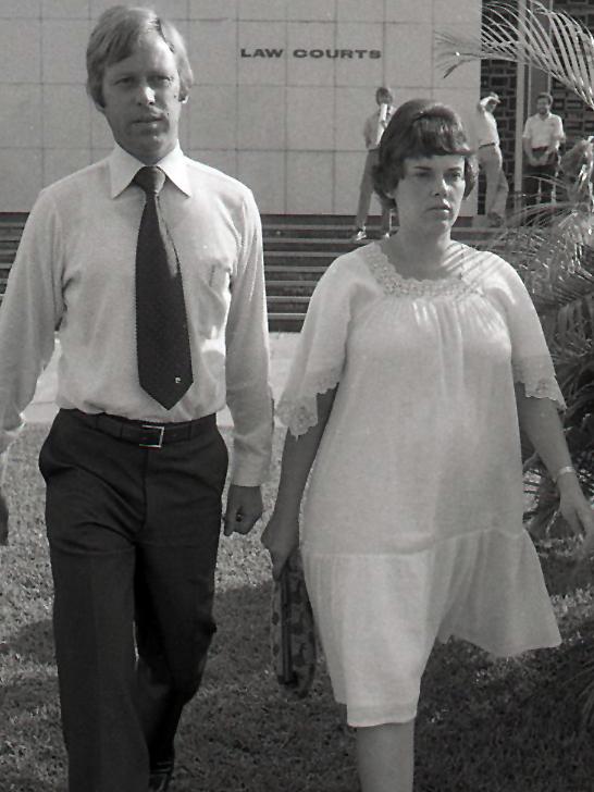 Michael and Lindy Chamberlain leave court in Darwin in 1982. File picture