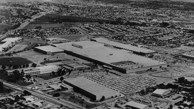 Aerial view of the Chrysler plant, which closed in 2008.