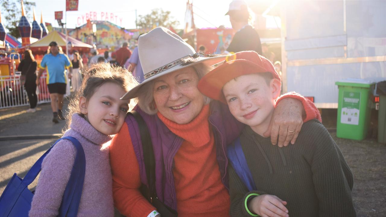 Giavanna, Terese, and George Calleja at the Gatton Show on Saturday, July 22, 2023. Picture: Peta McEachern