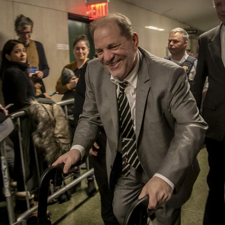 Weinstein has been using a walker to arrive at court. Picture: AP Photo/Bebeto Matthews