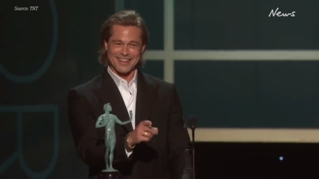 Brad Pitt's hilarious SAG Awards acceptance speech