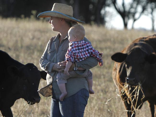 With four young children, Mrs Barnett said she often cried herself to sleep at night questioning whether she is doing a good enough job. Picture: Dean Marzolla