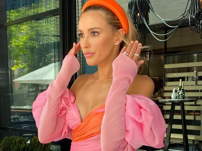 Bec Judd wows in Melbourne Cup outfit. Picture: Instagram.