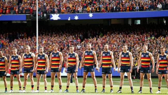 Adelaide’s list will be the oldest in the competition in 2018. Photo: Darrian Traynor/AFL Media/Getty Images