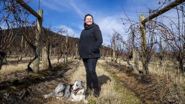 Sarah Crowe, at Yarra Yering in the Yarra Valley, has achieved the double in the Halliday Wine Companion Awards – wine of the year and winery of the year. Picture: Aaron Francis