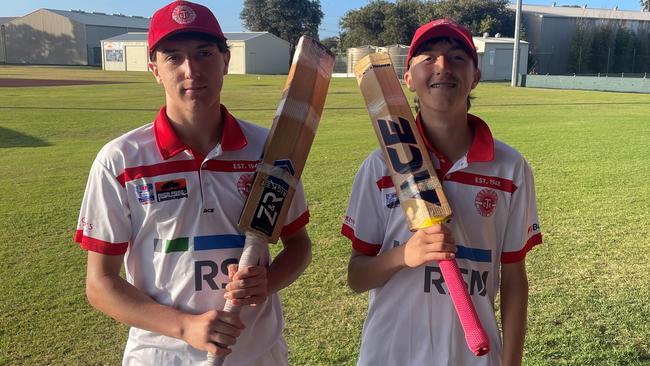 Port Lincoln Cricket Association young guns Bohdi and Marlie Fauser. Picture: Port Lincoln Cricket Association