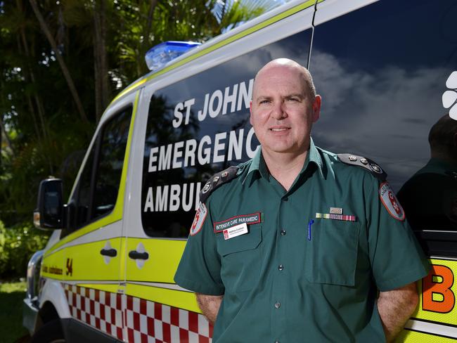 St John Ambulance NT Director of Ambulance Services Matthew Eastham is concerned that the demand for services has increased every year however their funding isn't. Picture: Keri Megelus