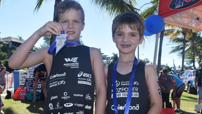 Austin and Stirling Edwards-Bland. Photo Inge Hansen / Whitsunday Times.