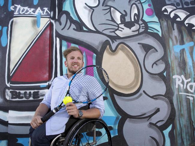 Dylan Alcott has his sights set on a third Australian Open title next week. Picture: Ian Currie