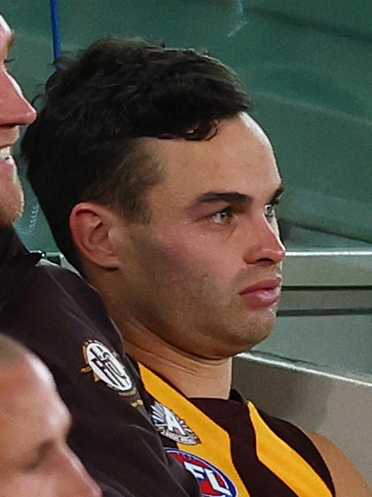 Karl Amon was concussed against the Eagles. Picture: Morgan Hancock/Getty Images.