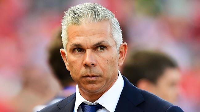 Sydney FC coach Steve Corica will be aiming to outsmart his Melbourne Victory counterpart Kevin Muscat. Picture: Getty Images