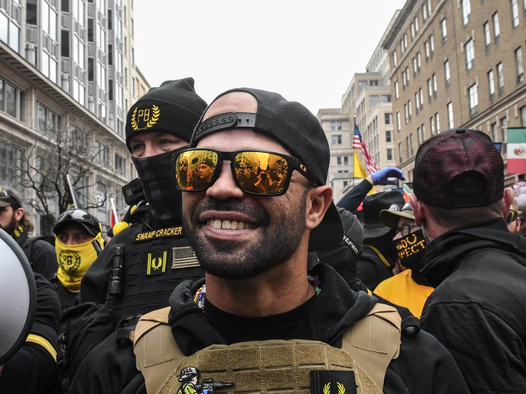 Proud Boys chairman Enrique Tarrio on Saturday, December 12. Picture: Stephanie Keith/Getty Images/AFP