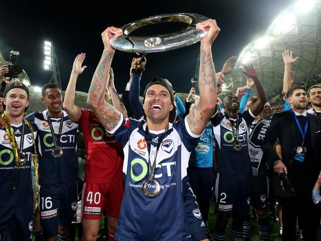 Melbourne Victory legend Archie Thompson is the only other A-League player to have scored 50 goals at one club. Picture: Colleen Petch.