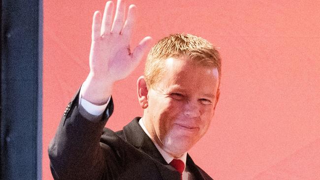 New Zealand's Prime Minister Chris Hipkins conceded defeat at the Labour party’s election event in Wellington. Picture: AFP.