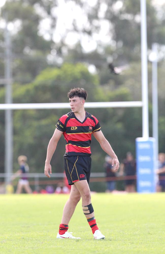 Ballymore Cup rugby action at the Albany Creek Brumbies Junior Rugby Union Club on Friday, April 12, 2024.