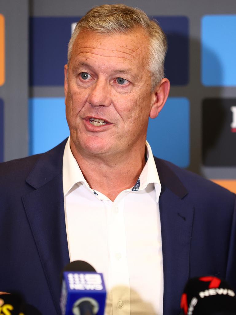 Suns CEO Mark Evans publicly backed Stuart Dew last Wednesday. Picture: Chris Hyde/Getty Images