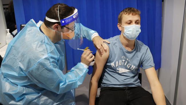 Last week many young people recieved the AstraZeneca vaccine. Picture: David Caird