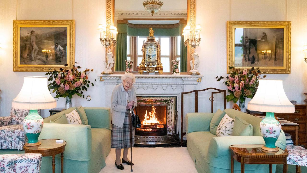 A frail Queen waiting to meet new UK Prime Minister Liz Triss on Tuesday. Picture: Jane Barlow/AFP