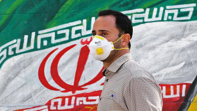 Iranians wearing masks in the capital Tehran on March 4,. Picture: ATTA KENARE/AFP