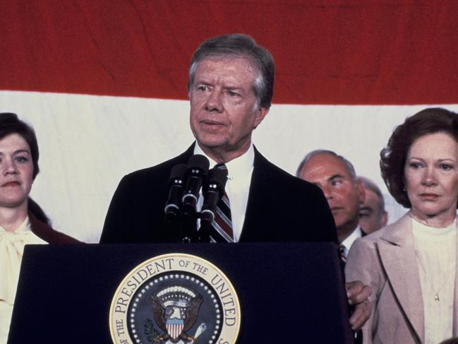 Carter’s presidency coincided with tough economic times for the US. Picture: Keystone-France/Gamma-Keystone via Getty Images