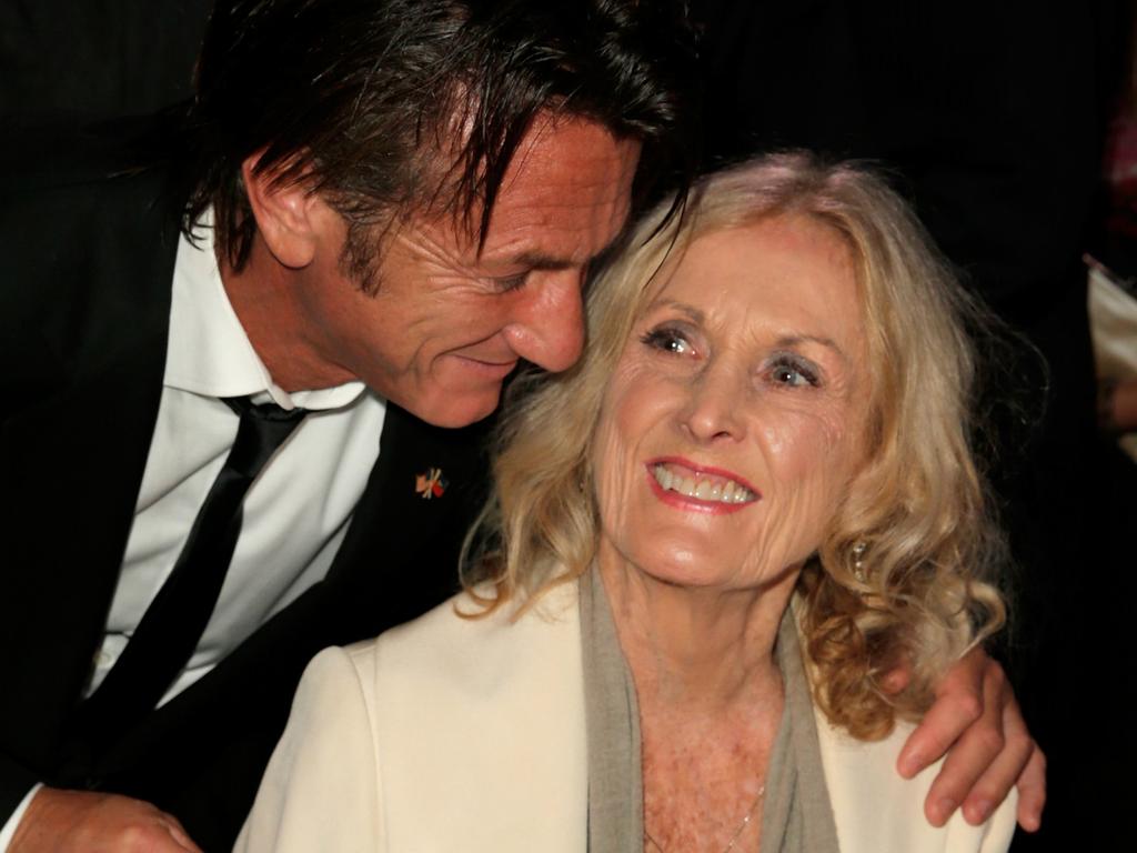 Sean Penn had a close relationship with his mother. Picture: Joe Scarnici/Getty Images for J/P Haitian Relief Organization