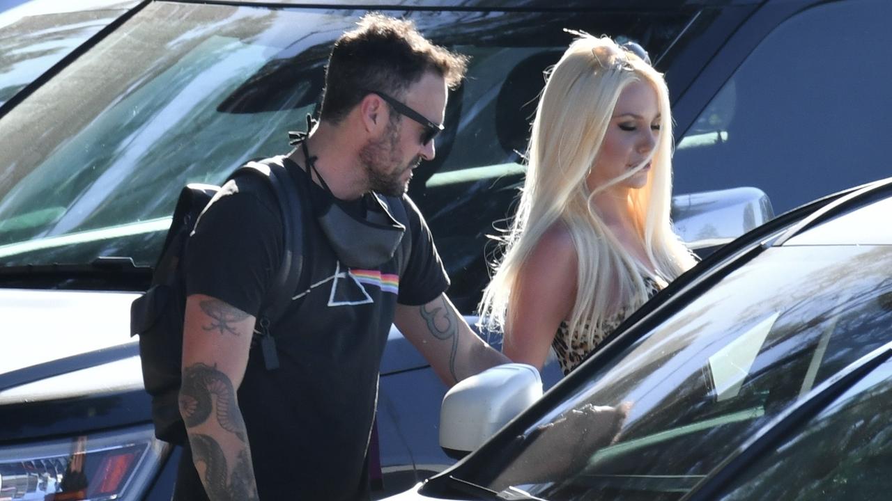 Austin Green and Stodden, out and about together. Picture: Backgrid