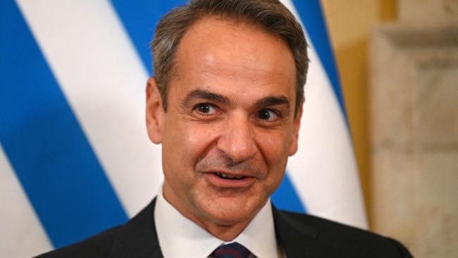 Greece's Prime Minister Kyriakos Mitsotakis has imposed the vaccine mandate for all Greeks over the age of 60. Picture: Daniel Leal - WPA Pool/Getty Images