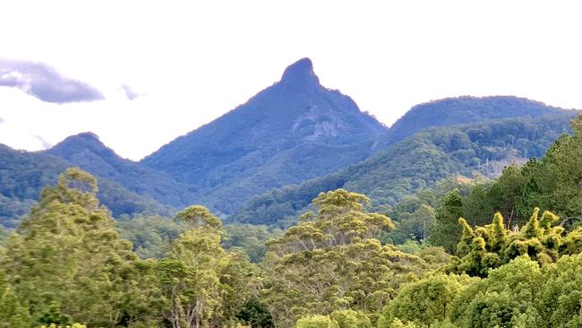 Wollumbin sits well above the height where snow is forecast to fall on the Northern Tablelands overnight.