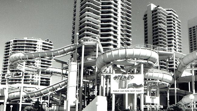 The original site: Grundy's Waterslide Surfers Paradise.