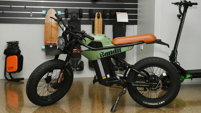 Retro-inspired e-bike on offer at Cre8ive Sk8. Picture: Shae Beplate.