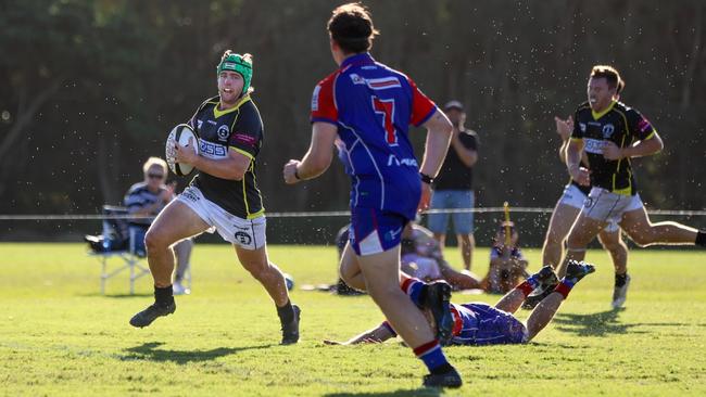 Caloundra captain Kaan Askew in action. Picture: Adrian Bell Photography.