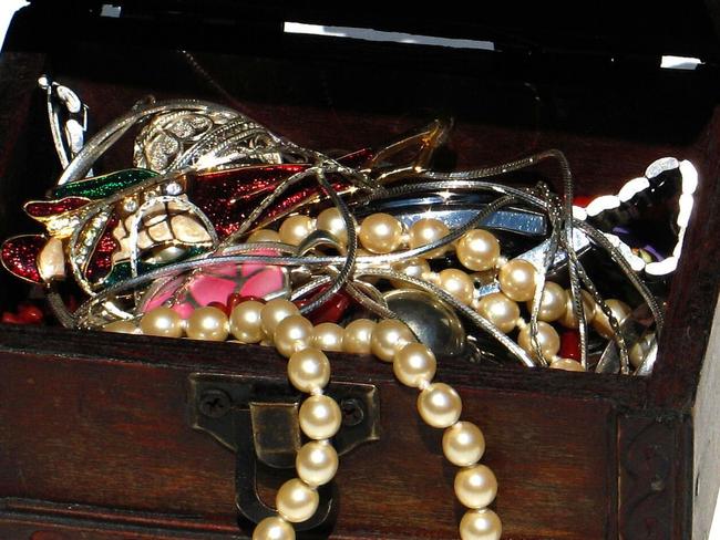 generic jewellery in a treasure chest