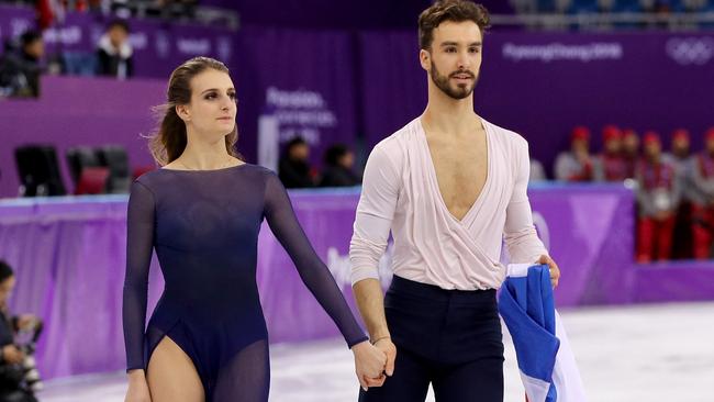 Silver medallists Gabriella Papadakis and Guillaume Cizeron of France. Picture: Getty