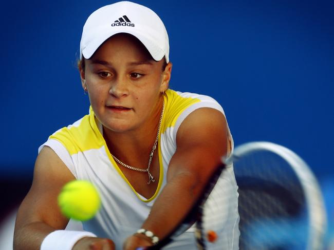 Barty said she struggled in the locker room from the time she won a wildcard to the Australian Open as a 15-year-old. Picture: Michael Klein