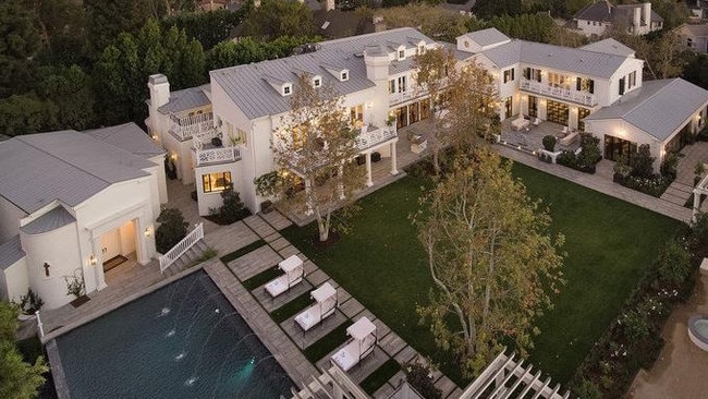 James Packer's Los Angeles mansion. Picture: Joe Bryant.