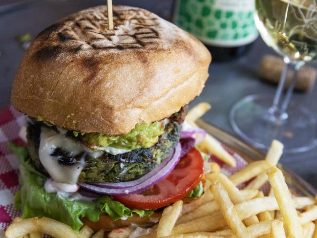 The Winery’s quinoa burger. Picture: Jenifer Jagielski