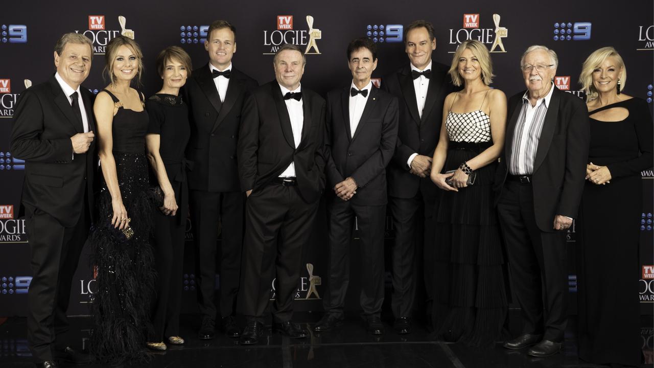 The 60 Minutes team at the Logies this year. Picture: Luke Marsden